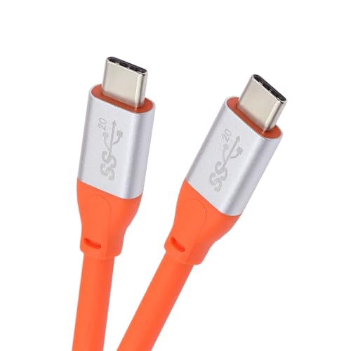 cablecc 20Gbps 100W USB 3.2 Stecker auf Stecker Kabel Ultra Soft High Flex 8K 5K 4K USB 4.0 Hyper Super Flexible Kabel 100cm von cablecc