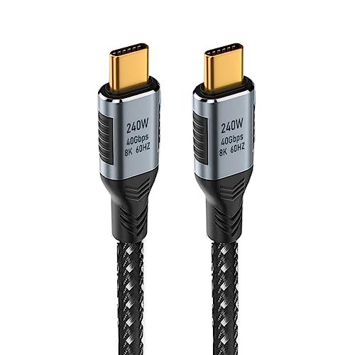 cablecc 240 W 40 Gbit/s USB-C USB4-Kabel USB3.1 100 W 8K@60 Hz 5K USB4.0 kompatibel mit USB4 20 cm von cablecc