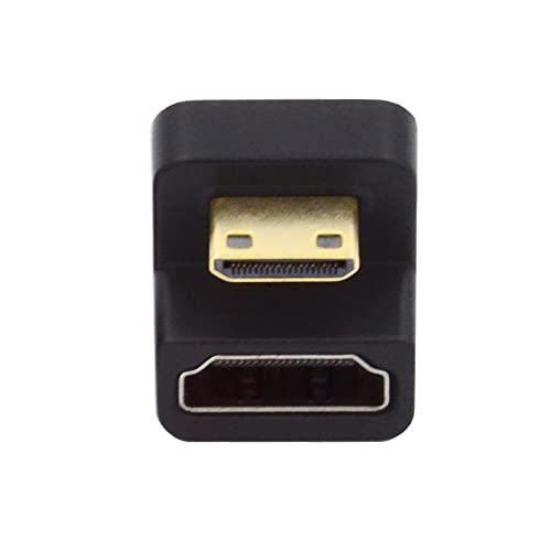 cablecc 360 Grad nach unten gegenüberliegender U-förmiger Mini-HDMI 1.4-Stecker auf HDMI-Buchse, Verlängerungsadapter-Konverter von cablecc
