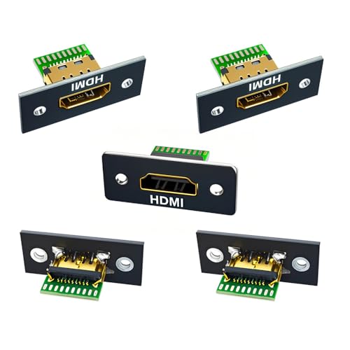 cablecc 5 Stück/Set DIY OEM HDMI 8K Löttyp Typ-A Buchse Anschlussbuchse mit Panelmontage cablecc 5 Stück/Set DIY OEM HDMI 8K Löttyp Typ-A Buchse Anschlussbuchse mit Panelmontage von cablecc