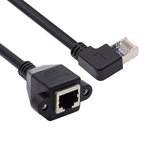 cablecc 90 Grad links gewinkeltes 8P8C FTP STP UTP Cat6 Stecker auf weibliches Lan Ethernet Netzwerk Verlängerungskabel mit Panel Mount Löchern cablecc 90 Grad links gewinkeltes 8P8C FTP STP UTP Cat6 Stecker auf weibliches Lan Ethernet Netzwerk Verlängerungskabel mit Panel Mount Löchern von cablecc