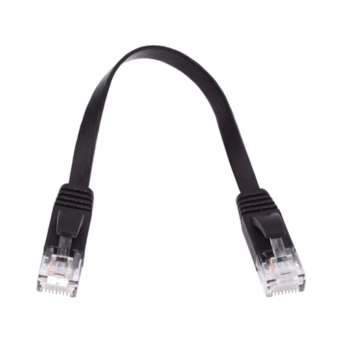 cablecc Cat 6 RJ45 UTP Netzwerkkabel Ultra Slim Flach Ethernet Kabel Twisted Pair Patchkabel für Laptop Router 30 cm von cablecc