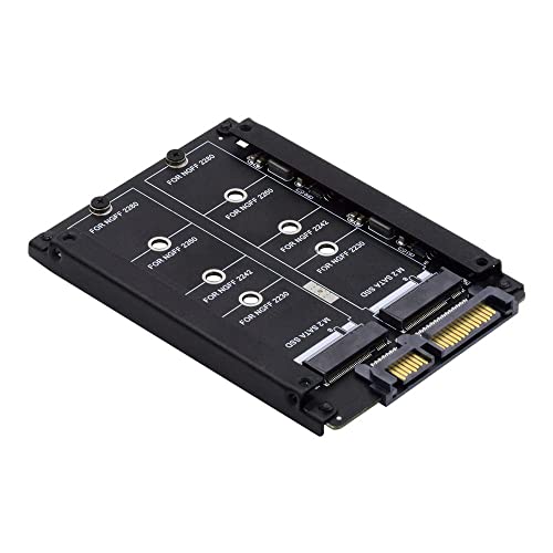 Cablecc Dual NGFF B+M Key M.2 SSD Card JBOD Raid0 Span Bridge auf 2,5 Zoll SATA Combo HDD Drive Enclosure Cablecc Dual NGFF B+M Key M.2 SSD Card JBOD Raid0 Span Bridge auf 2,5 Zoll SATA Combo HDD Drive Enclosure von cablecc