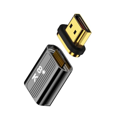 cablecc HDMI 2.1 8K Typ-A männlich an weiblichen magnetischen Straight-Stecker-Videoadapter für Laptop HDTV von cablecc