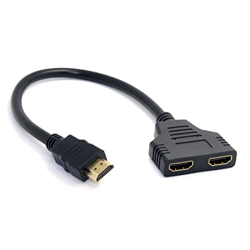 cablecc HDMI Stecker auf 2 HDMI Buchse 1 In 2 Out Splitter Kabel Adapter Konverter von cablecc