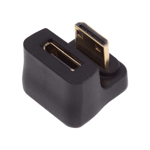 cablecc Mini HDMI 1.4 Up Opposite U 360 Grad Form zurück abgewinkelt Stecker auf Mini Buchse Verlängerung Adapter Konverter von cablecc