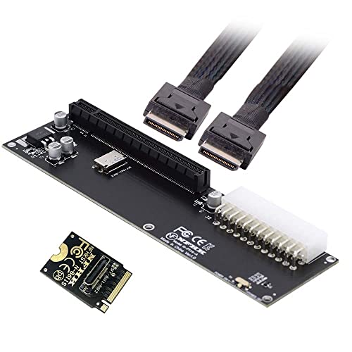 cablecc PCI-E 3.0 M.2 M-Key auf Oculink SFF-8611 SFF-8612 Host Adapter für GPD WIN Max2 Externe Grafikkarte & SSD von cablecc