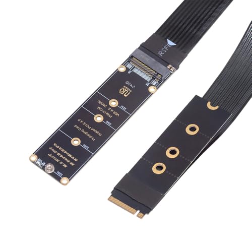 cablecc PCI-E 4.0 NVME PCI Express M-Key NGFF Verlängerungskabel, Stecker auf Buchse, für Mainboard SSD 2230/2242/2260/2280, 30 cm von cablecc
