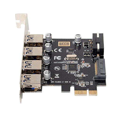 cablecc U3-038 PCI-E auf USB 3.0 HUB PCI Express Erweiterungskarte Adapter 5 Gbit/s für Motherboard von cablecc