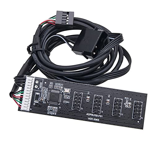 cablecc USB 2.0 9pin 10pin Header 1 bis 4 weibliche Splitter Verlängerungskabel HUB mit IDE 5V Power Connector Adapter Port Multilier von cablecc