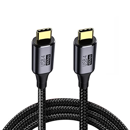 cablecc USB4 Kabel 40Gbps mit 100W Aufladen und 8K @ 60Hz 5K @ 60Hz USB 4.0 Kompatibel mit Thunderbolt3/4 80cm von cablecc