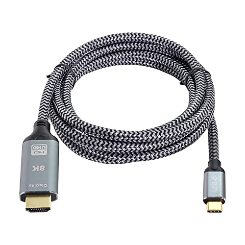 cablecc USB4 USB-C Typ-C Quelle auf HDMI 2.0 Display 8K UHD 4K DP auf HDMI Stecker Monitor Kabelanschluss 1,8m 6ft cablecc USB4 USB-C Typ-C Quelle auf HDMI 2.0 Display 8K UHD 4K DP auf HDMI Stecker Monitor Kabelanschluss 1,8m 6ft von cablecc