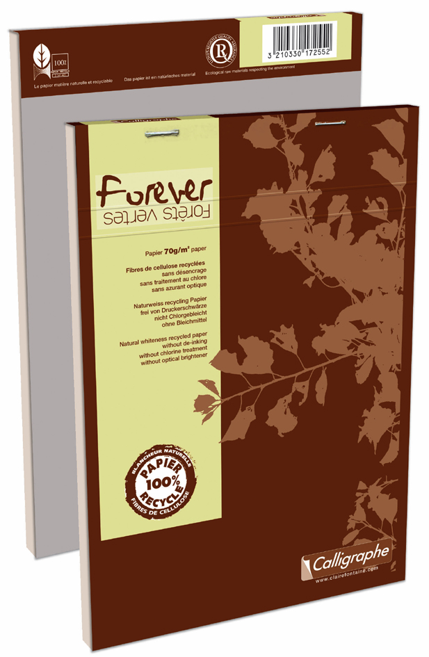 Calligraphe Notizblock Forever, A5, 100 Blatt, kariert von calligraphe