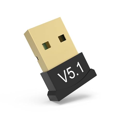 calonny Bluetooth 5.1 USB-Adapter, Bluetooth-Stick für PC Laptop EDR Dongle USB Bluetooth Kompatibel mit Windows 11/10/8.1/7 von calonny