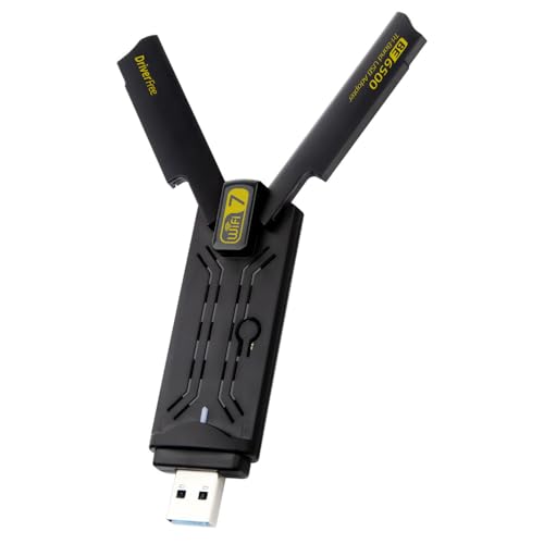 Wifi Stick 7 BE6500 für Desktop-PC 6500Mbps, ElecMoga WiFi-Adapter USB 2.4/5/6GHz Wireless Adapter USB 3.0 2x5dBi Antenne WiFi Dongle für Windows 11/10 Wifi Stick 7 BE6500 für Desktop-PC 6500Mbps, ElecMoga WiFi-Adapter USB 2.4/5/6GHz Wireless Adapter USB 3.0 2x5dBi Antenne WiFi Dongle für Windows 11/10 von calonny