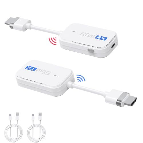 Wireless HDMI Transmitter and Receiver, 98FT/30M Wireless HDMI Extender Kit. Übertragen von Video und Audio von Laptops oder Kameras auf Fernseher, Projektoren, für Heimkino, Büro, Präsentationen von camgeet