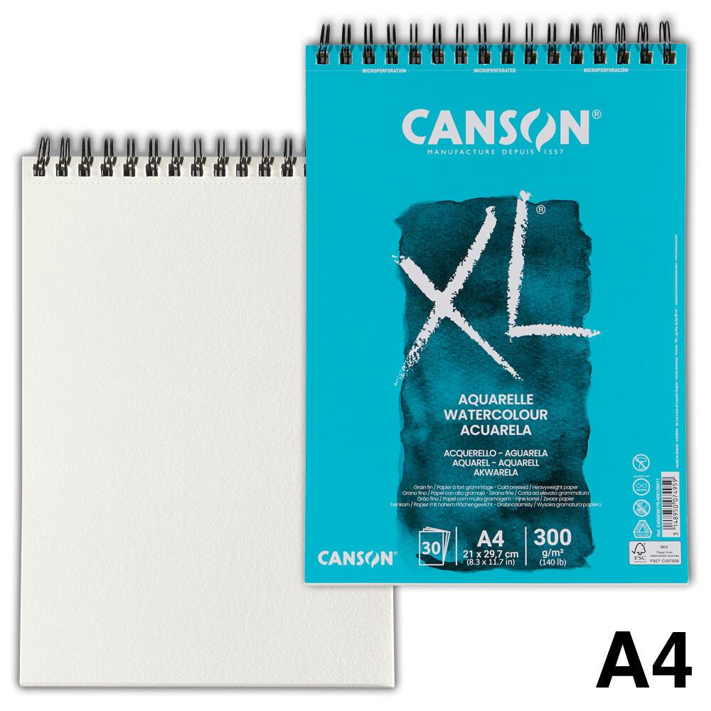 canson Aquarellblöcke Aquarellblock A4 300g weiß DIN A4 30 Blatt von canson