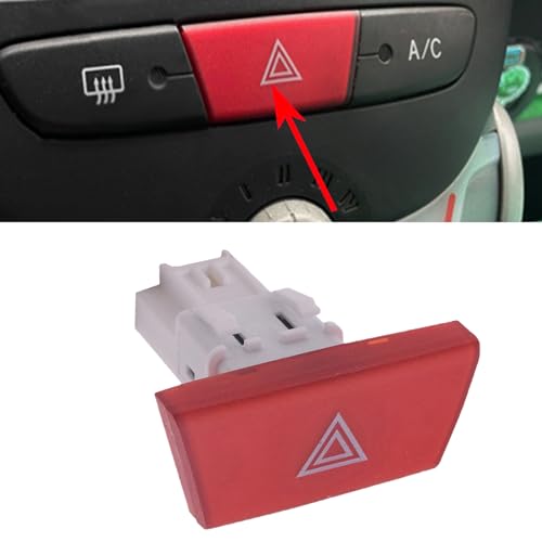 CANTONDZ Warnblinkschalter Blinker Warnblinkschalter Ersatz Notlicht Schalter 6490.NG Kompatibel mit Citroen C1 Peugeot 107 Toyota Aygo Mk1 6490NG von cantondz