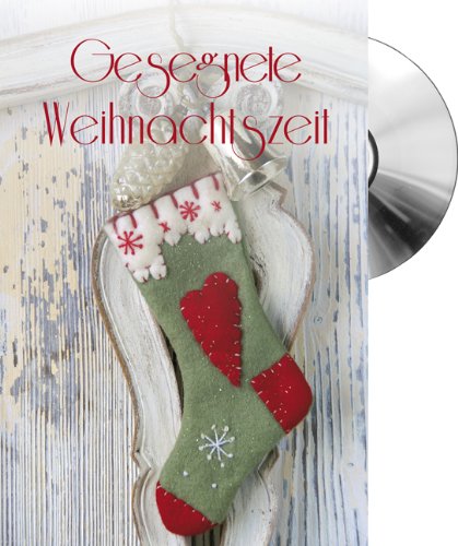 Gesegnete Weihnachtszeit CD-Card Motiv Weihnachtsstrumpf von cap-music