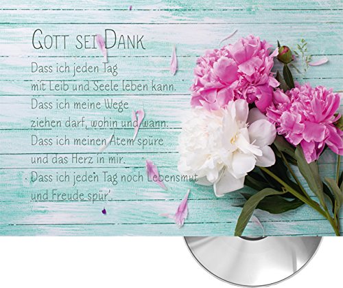 Gott sei Dank (CD-Card) (Motiv Blüten rosa und weiß) von cap-music