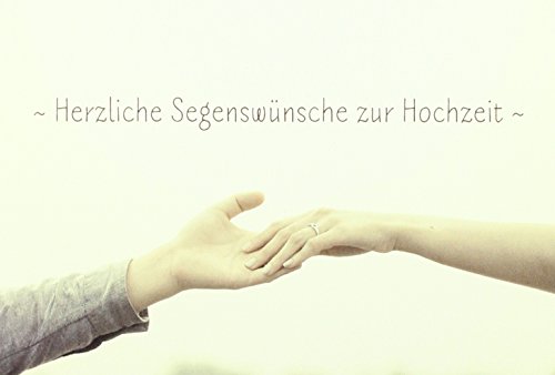 Herzliche Segenswünsche zur Hochzeit (CD-Card, Motiv Hände) von cap-music