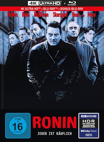 Ronin - 3-Disc Limited Collector's Edition im Mediabook (4K Ultra HD) (+ Blu-ray) (+ Bonus-Blu-ray) von capelight pictures