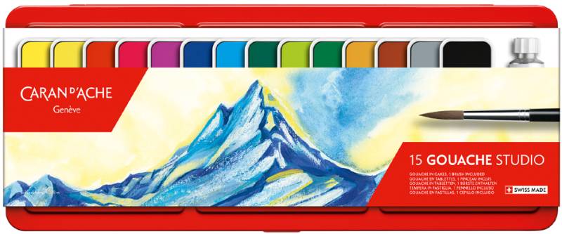 CARAN D, ACHE Gouache GOUACHE STUDIO, in Tabletten, 15er Etui von caran d, ache