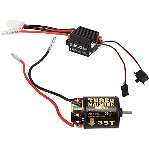RC 540 Motor ESC -Kit, Hochtorsion RC Model Car Auto Universal Pinselmotorwelle mit 320A Pinsel ESC RC -Teilen Zubehör35T für 1/10 RC -Auto -LKW (35T) von cardyven