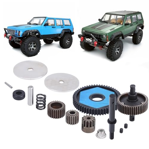 RC Getriebe, RC Stahl Metall Spur Diff Diff Hauptgetriebe mit Motor Getriebe RC Stahl Metall Differential Hauptgetriebe Fit für Axial II 90046 90047 RC Auto RC Getriebe, RC Stahl Metall Spur Diff Diff Hauptgetriebe mit Motor Getriebe RC Stahl Metall Differential Hauptgetriebe Fit für Axial II 90046 90047 RC Auto von cardyven