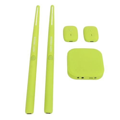 Virtual Drum Kit, tragbarer elektronischer Drum Set Virtual Reality Drum Set Virtual Air Drum Set für Anfänger Kinder Erwachsene (Grün) von cardyven