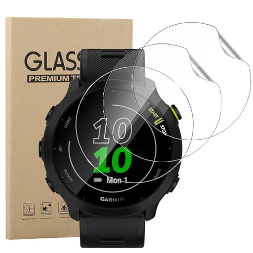 carinacoco 3 Pack Displayschutzfolie für Garmin Forerunner 55, HD Klar Flexibel Weich TPU Displayschutzfolie, Anti-Kratzen, Blasenfrei, Anti-Fingerabdruck Selbstheilend Elastische Haut Schutzfolie carinacoco 3 Pack Displayschutzfolie für Garmin Forerunner 55, HD Klar Flexibel Weich TPU Displayschutzfolie, Anti-Kratzen, Blasenfrei, Anti-Fingerabdruck Selbstheilend Elastische Haut Schutzfolie von carinacoco
