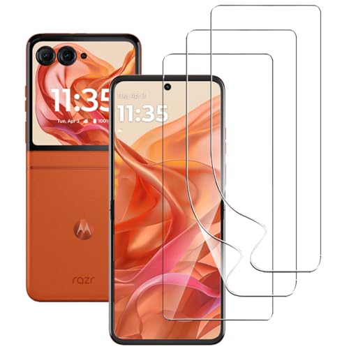 carinacoco 3 Pack Elastische Haut Schutzfolie für Motorola Razr 50, Weiche TPU Vollständige Abdeckung HD Klar Anti-Kratzer Keine Blasen Selbstheilende Displayschutzfolie mit Installation carinacoco 3 Pack Elastische Haut Schutzfolie für Motorola Razr 50, Weiche TPU Vollständige Abdeckung HD Klar Anti-Kratzer Keine Blasen Selbstheilende Displayschutzfolie mit Installation von carinacoco