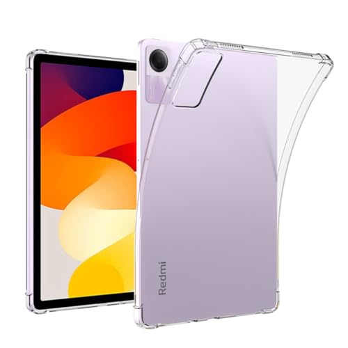 carinacoco Clear Case for Xiaomi Redmi Pad SE 11 inch, Ultra Transparent Soft TPU Protective Cover, Lightweight Flexible Silicone Shockproof Rugged Back Case for Xiaomi Redmi Pad SE von carinacoco