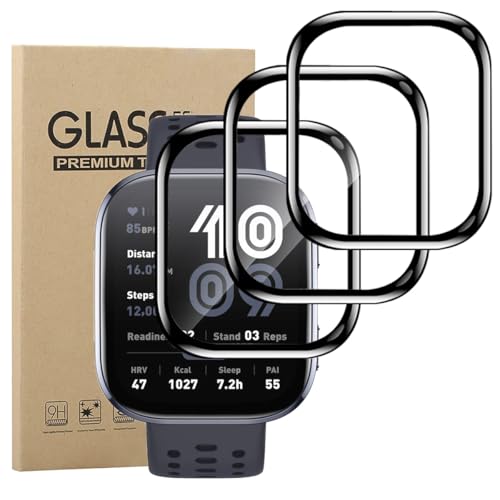 carinacoco Displayschutzfolie für Amazfit Bip 6, flexibel, PET, HD, klar, kratzfest, blasenfrei, Anti-Fingerabdruck, 3D-Vollabdeckung, gebogene Kanten, 3 Stück carinacoco Displayschutzfolie für Amazfit Bip 6, flexibel, PET, HD, klar, kratzfest, blasenfrei, Anti-Fingerabdruck, 3D-Vollabdeckung, gebogene Kanten, 3 Stück von carinacoco
