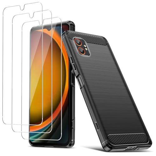 carinacoco Schutzhülle für Galaxy XCover 7 Pro mit 3 Displayschutzfolien aus gehärtetem Glas, weiche TPU-Karbonfaser-Textur, stoßfest, stoßfest, stoßfest, stoßfest, stoßfest, stoßfest, ultradünn carinacoco Schutzhülle für Galaxy XCover 7 Pro mit 3 Displayschutzfolien aus gehärtetem Glas, weiche TPU-Karbonfaser-Textur, stoßfest, stoßfest, stoßfest, stoßfest, stoßfest, stoßfest, ultradünn von carinacoco