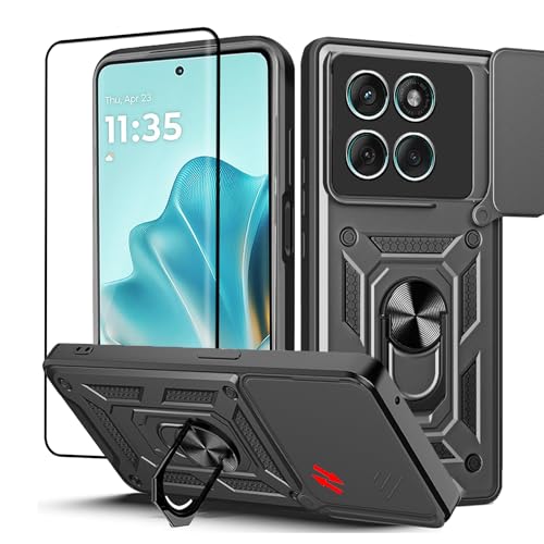 carinacoco Schutzhülle für Motorola Edge 60 Fusion, mit 1 Packung 3D-Vollabdeckung, Displayschutzfolie, mit Schiebe-Kamera-Abdeckung und Fingerring-Ständer, weiches TPU + hartes Polycarbonat carinacoco Schutzhülle für Motorola Edge 60 Fusion, mit 1 Packung 3D-Vollabdeckung, Displayschutzfolie, mit Schiebe-Kamera-Abdeckung und Fingerring-Ständer, weiches TPU + hartes Polycarbonat von carinacoco