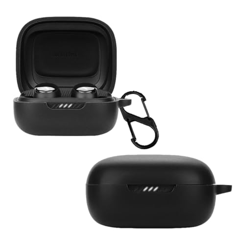 carinacoco Silikonhülle für JBL Live Pro 2 TWS mit Karabiner, weich und flexibel, ultradünne stoßfeste Abdeckung, Slim-Fit Anti-Fall Kopfhörer-Hülle für JBL Live Pro 2 TWS, Schwarz carinacoco Silikonhülle für JBL Live Pro 2 TWS mit Karabiner, weich und flexibel, ultradünne stoßfeste Abdeckung, Slim-Fit Anti-Fall Kopfhörer-Hülle für JBL Live Pro 2 TWS, Schwarz von carinacoco