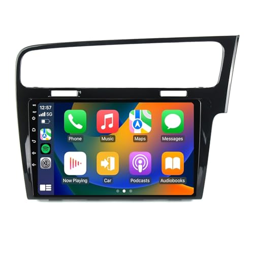 Android 11 Autoradio Für VW Golf 7 2013-2017 9 Zoll Touchscreen Mit Carplay Android Auto Unterstützt Navigation GPS Mirror Link 4G WiFi HiFi DSP RDS BT 5.0 DAB SWC Rückfahrkamera(B,8Core+4G+64G+WIFI-M von carmacarguo