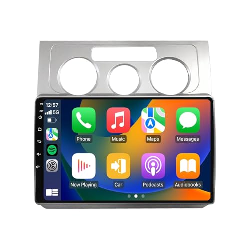 Für VW Touran 2003-2010 Android 11 10 Zoll IPS Touchscreen Autoradio Eingebaut Carplay Android Auto Unterstützt Hi-Fi DVR FM AM BT 5.0 DSP RDS Link Spiegeln DAB GPS Navigation SWC Rückfahrkamera(B,8Co von carmacarguo
