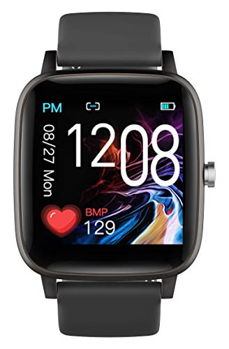 CARNEO Soniq+ Smartwatch, eigene APP CARNEO FIT, GPS über APP, Automatische Messung von Herzfrequenz, Sauerstoff und Körpertetemperatur, Stressmessung, Kardio Index, IPS Display von carneo
