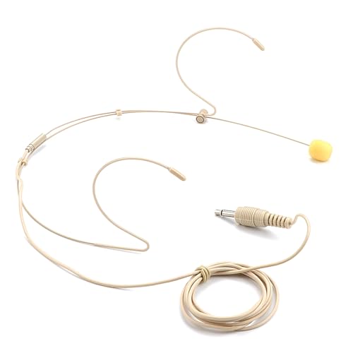 carotoe Headset-Mikrofon, Doppel-Over-Ear-Ohrhörer, Over-Ear-Kopfhörer, für Vorträge, Live-Auftritte, Theater, Podcasts von carotoe