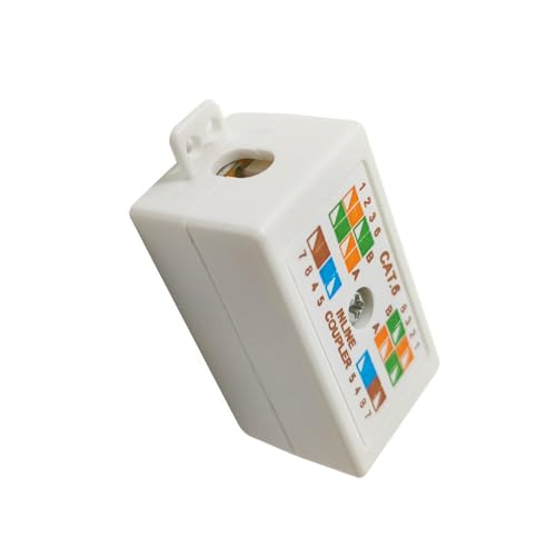 carotoe Keystone Anschlussdose Cat6 RJ45 Keystone Port Koppler Joiner für Cat6 Ethernet Netzwerkkabel Installationszubehör carotoe Keystone Anschlussdose Cat6 RJ45 Keystone Port Koppler Joiner für Cat6 Ethernet Netzwerkkabel Installationszubehör von carotoe