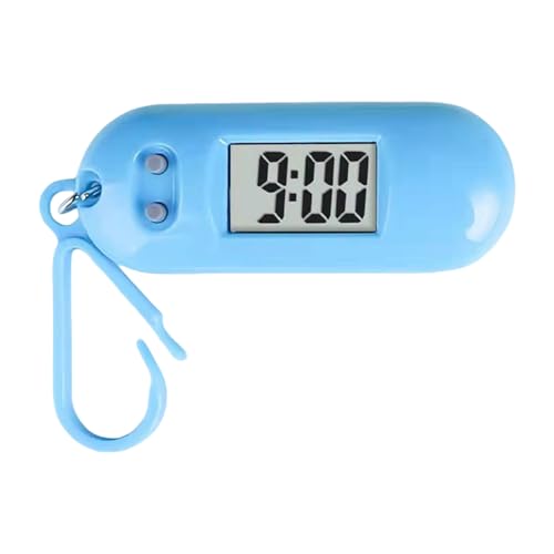 carotoe Leicht ablesbare LED-Schlüsselanhänger-Taschenuhr, Miniatur-Digitaluhr, Uhr für Studenten und Reisende, blau carotoe Leicht ablesbare LED-Schlüsselanhänger-Taschenuhr, Miniatur-Digitaluhr, Uhr für Studenten und Reisende, blau von carotoe