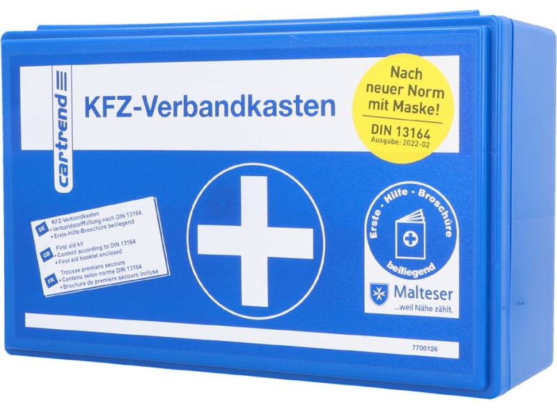 cartrend KFZ-Verbandkasten Classic, blau von cartrend