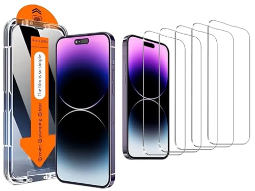 case & glass 5 x Premium-Displayschutzfolien, selbstinstallierend, HD, kompatibel mit Apple iPhone 14 Pro Max, Hartglas, 9H-Härte, Anti-Fingerabdruck, hohe Auflösung, einfache Installation case & glass 5 x Premium-Displayschutzfolien, selbstinstallierend, HD, kompatibel mit Apple iPhone 14 Pro Max, Hartglas, 9H-Härte, Anti-Fingerabdruck, hohe Auflösung, einfache Installation von case & glass