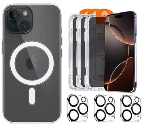 case & glass Komplettes Set mit 7 Artikeln, 3 x Displayschutzfolien aus gehärtetem Glas, 3 x Kamera-Schutzfolien, 1 x transparente Schutzhülle, kompatibel mit Apple iPhone 15 Plus case & glass Komplettes Set mit 7 Artikeln, 3 x Displayschutzfolien aus gehärtetem Glas, 3 x Kamera-Schutzfolien, 1 x transparente Schutzhülle, kompatibel mit Apple iPhone 15 Plus von case & glass