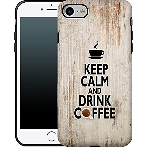 caseable Apple iPhone 7/8/SE(2020) Handyhülle - Premium Schutzhülle mit stoßdämpfender Innenschicht & kratzfester Oberfläche - Buntes Design & Rundumdruck - Drink Coffee von caseable