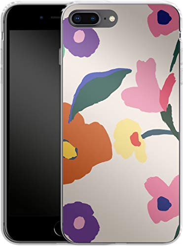 caseable Apple iPhone 7 Plus/8 Plus Handyhülle - Silikon Schutzhülle - stoßdämpfend & Kratzfeste Oberfläche - Buntes Design - Handpainted Blooms - Floral Blumen von caseable