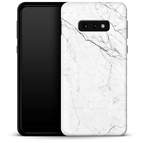 caseable Samsung Galaxy S10e Handyhülle - Premium Schutzhülle mit stoßdämpfender Innenschicht & kratzfester Oberfläche - Buntes Design & Rundumdruck - White Marble - Marmor von caseable