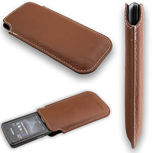 caseroxx Business-Line Etui für Nokia 6300 / 6300i, Tasche (Business-Line Etui in braun) von caseroxx